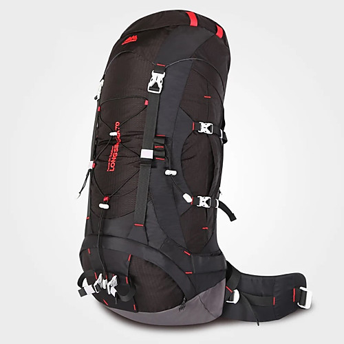 

LONGSINGER 56-75 L Hiking Backpack Waterproof Breathable Fast Dry YKK Zipper Outdoor Camping / Hiking Climbing Camping Spandex Black Rose Red Blue