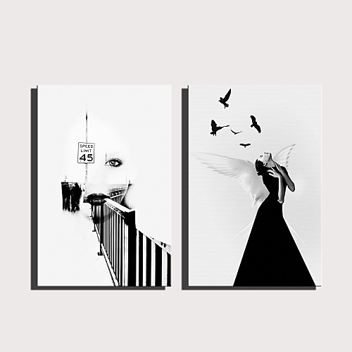 

С картинкой Роликовые холсты Отпечатки на холсте - Абстракция Люди Modern