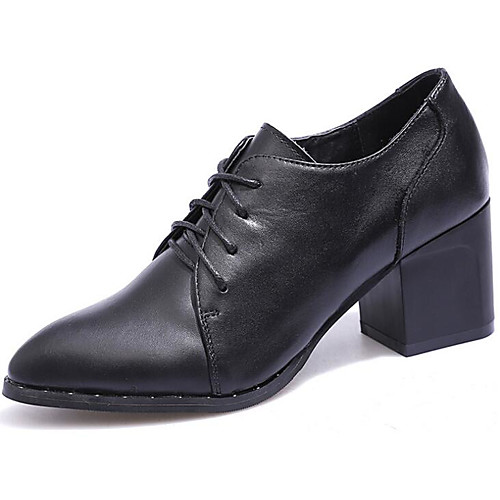 

Жен. Наппа Leather Весна & осень Ботинки Блочная пятка Ботинки Черный
