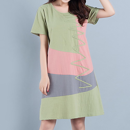 

Женское платье длиной до колена Slim Line с розовым оранжевым зеленым цветом M L XL XXL