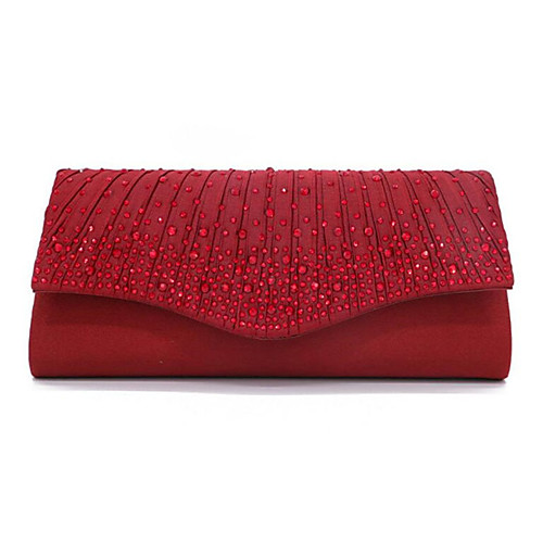 

Women's Chain Polyester Evening Bag Solid Color Black / Wine / Almond