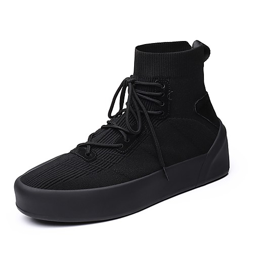 

Муж. Fashion Boots Tissage Volant Зима / Наступила зима Классика / Стиль ""Школьная форма"" Кеды Для прогулок Сохраняет тепло Сапоги до середины икры Черный / Бежевый