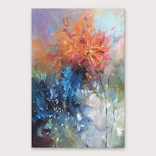 

Oil Painting Hand Painted - Abstract Modern Stretched Canvas