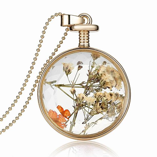 

Women's Pendant Necklace Necklace Glass Chrome Gold 60 cm Necklace Jewelry 1pc For Daily School Street Holiday Festival