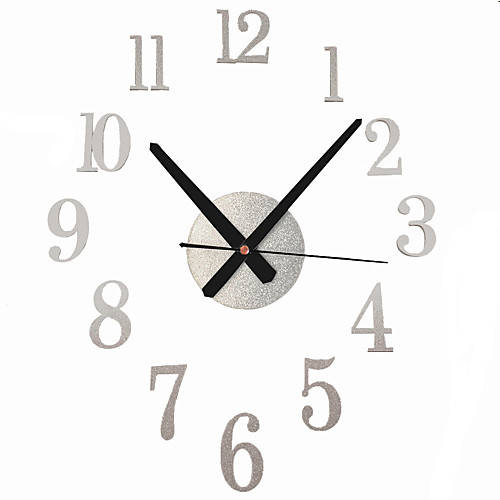 

DIY кварцевые часы немой акриловые наклейки арабские цифры современный дизайн 3d настенные часы домашнего декора для офиса гостиная спальня