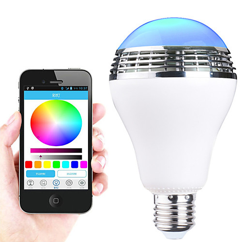 

1шт 12 W 700-960 lm E26 / E27 Круглые LED лампы 21 Светодиодные бусины Контроль APP Естественный белый 85-265 V