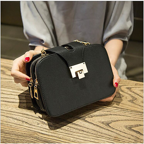 

Women's Chain PU(Polyurethane) / PU Crossbody Bag Black