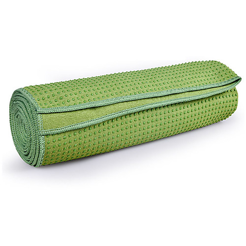 фото Коврик для йоги противоскользящий, складной, удобный, прочный сверхтонкие волокна для зеленый, синий, аметистовый Lightinthebox