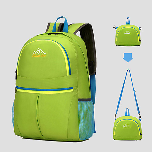

Легкий упаковываемый рюкзак Рюкзаки 20-35 L - Дожденепроницаемый Быстровысыхающий Пригодно для носки На открытом воздухе Пешеходный туризм Походы Нейлон Пурпурный Зеленый Синий