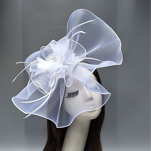 

Сеть Кентукки дерби шляпа / Fascinators / Аксессуары для волос с Цветы / Отделка 1 шт. Свадьба / Особые случаи Заставка / Зажим для волос