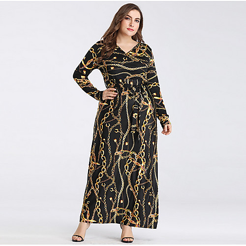 

Жен. С летящей юбкой Платье V-образный вырез Макси