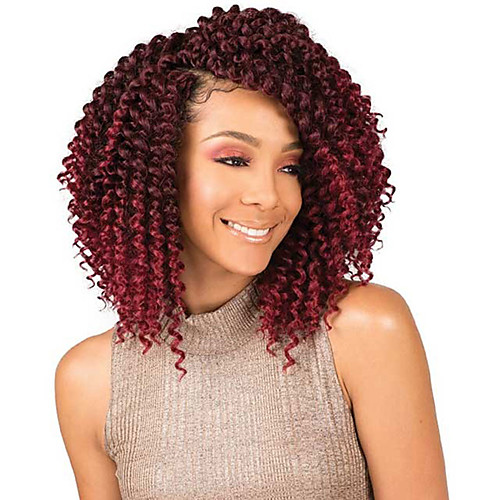 

Braiding Hair Curly Extension Twist Braids Afro Kinky Braids Synthetic Hair 3 Pieces Hair Braids Light Brown Natural Color 8 inch Synthetic Best Quality Crochet Braids Christmas Gifts Halloween