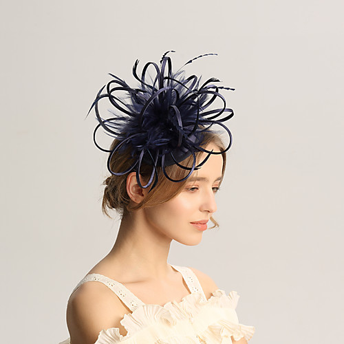 

Лен / Перья Fascinators с Пух 1шт Свадьба / Особые случаи Заставка