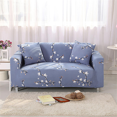 

Plum Blossom Print Dustproof All-powerful Slipcovers Stretch Sofa Cover Super Soft Fabric Couch Cover with One Free Pillow Case