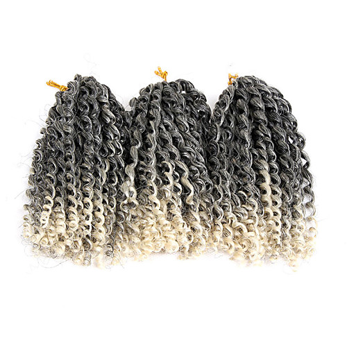 

Braiding Hair Curly Extension Twist Braids Afro Kinky Braids Synthetic Hair 3 pack Hair Braids Light Brown Natural Color 8 inch Synthetic Best Quality Crochet Braids Christmas Gifts Halloween