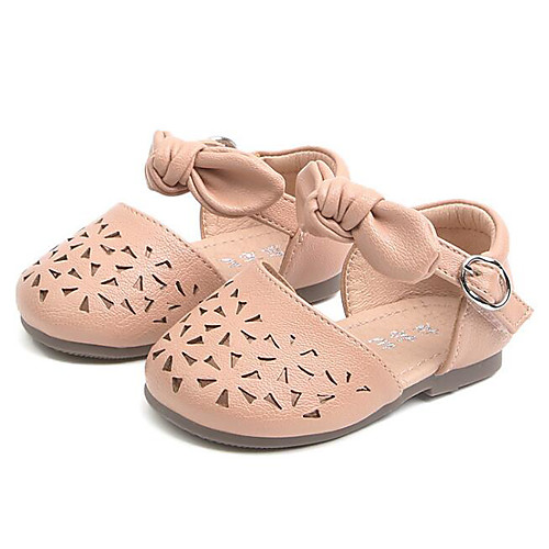 

Девочки Обувь Полиуретан Лето Удобная обувь / Обувь для малышей На плокой подошве для Дети Бежевый / Розовый