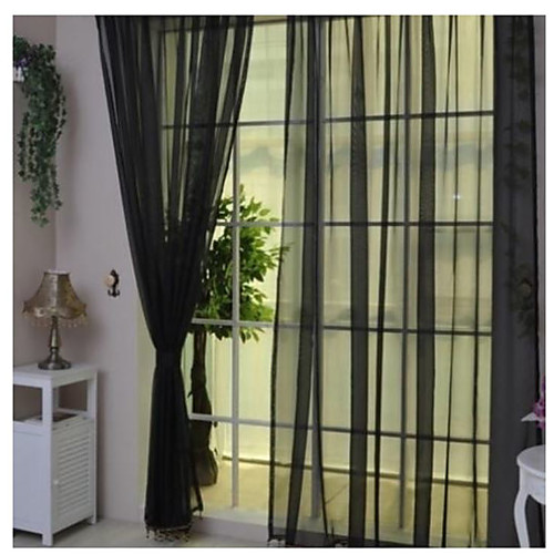 

Современный 1 панель Прозрачный Спальня Curtains