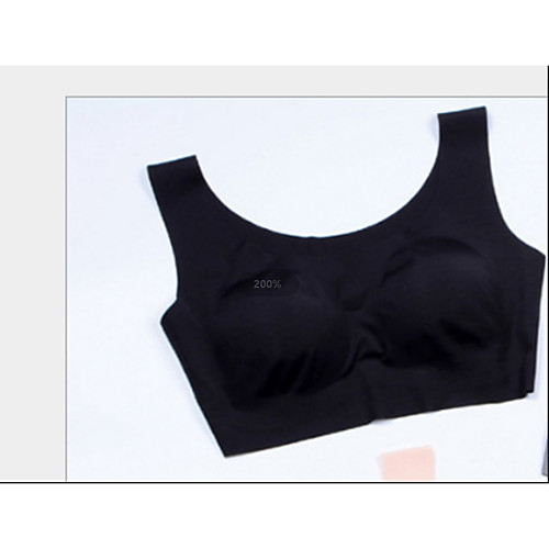 

Женский Чашечка 3/4 Бюстгальтер Пуш-ап Полиэстер Черный Бежевый Серый M L XL