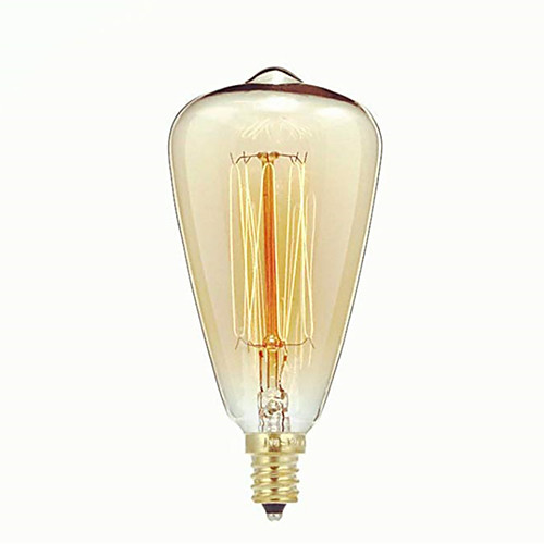 

1шт 40 W E14 ST48 Тёплый белый 2300 k Ретро / Диммируемая / Декоративная Лампа накаливания Vintage Эдисон лампочка 220-240 V