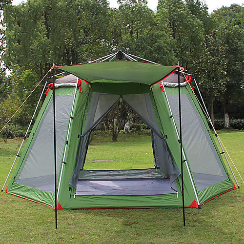 

Hewolf 8 человек Семейный кемпинг-палатка На открытом воздухе С защитой от ветра Дожденепроницаемый Пригодно для носки Двухслойные зонты Карниза Палатка >3000 mm для