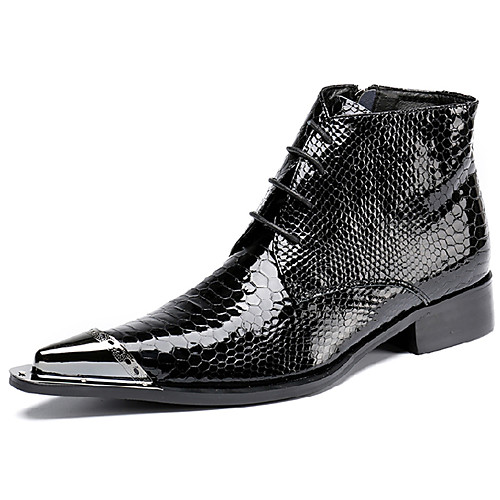 

Муж. Fashion Boots Наппа Leather Наступила зима На каждый день / Английский Ботинки Сохраняет тепло Ботинки Черный