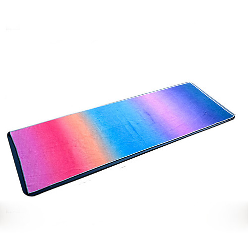 фото Коврик для йоги ultra slim, эластичный, липкий, складной сверхтонкие волокна для цвет радуги, фиолетовый Lightinthebox