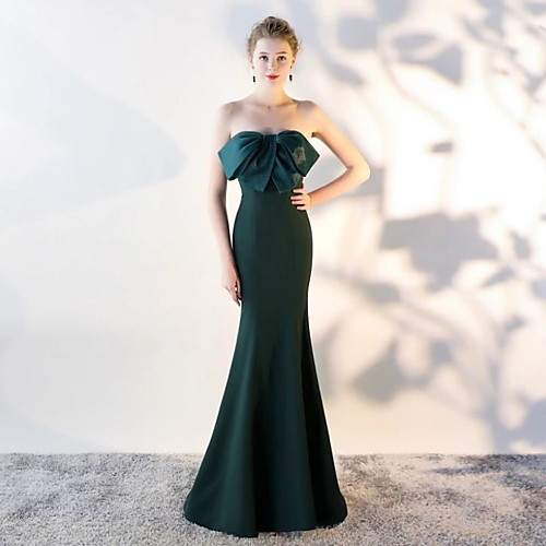 

Жен. Оболочка Платье - Однотонный Средней длины