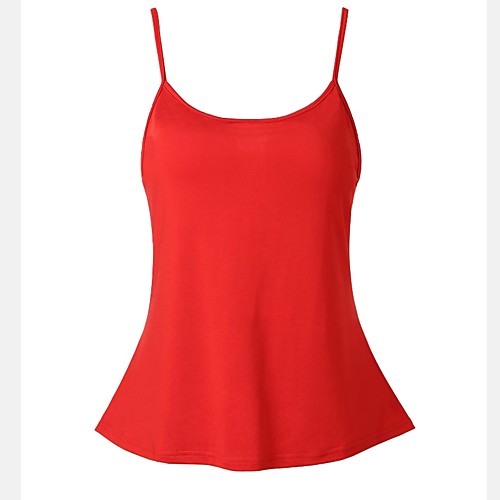 

Жен. Безрукавка Однотонный Красный XXXL