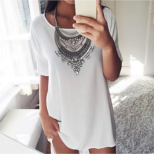 

Жен. Футболка Геометрический принт Розовый XXXL