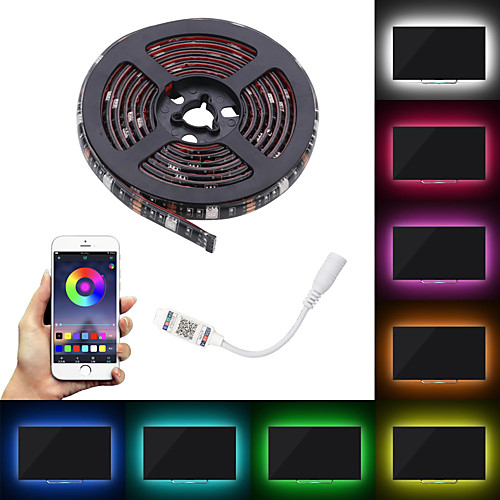 

LED Patch 5050 10mm Waterproof 60LED RGB Color Flexible Cable With APP Control TV Backlight