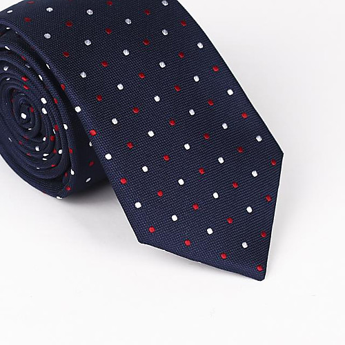 

Men's Party / Work / Basic Necktie - Polka Dot / Print / Jacquard