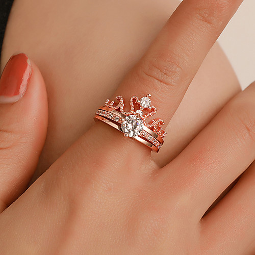 

Women's Ring 1pc Gold Alloy Elegant Holiday European Festival Jewelry