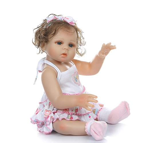 фото Npkcollection куклы реборн дети 20 дюймовый полный силикон для тела винил - как живой подарок искусственные имплантации голубые глаза детские универсальные игрушки подарок lightinthebox