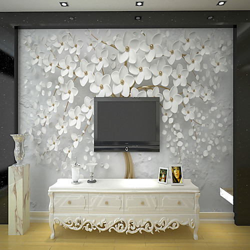 

Белое богатое дерево, подходящее для телевизионного фона, настенные обои, фрески, гостиная, кафе, ресторан, спальня, офис, xxxl (448 280 см)