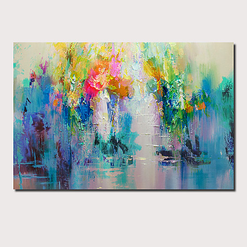 

Oil Painting Hand Painted - Abstract Landscape Comtemporary Modern Stretched Canvas