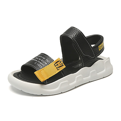 

Boys' Comfort Microfiber Sandals Little Kids(4-7ys) / Big Kids(7years ) White / Black Summer / Fall / 3D / Slogan