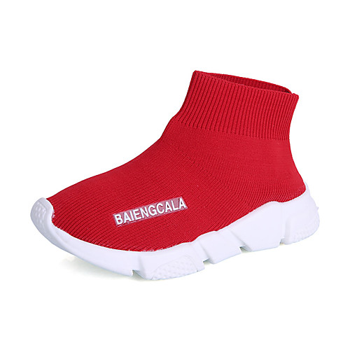 

Мальчики / Девочки Flyknit Кеды Малыш (9м-4ys) / Маленькие дети (4-7 лет) / Большие дети (7 лет ) Светодиодные подошвы Черный / Красный Весна / Осень