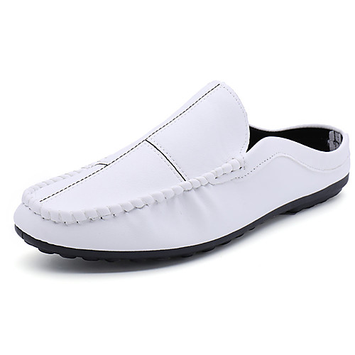 

Муж. Комфортная обувь Полиуретан Весна На каждый день Башмаки и босоножки Дышащий Белый / Черный