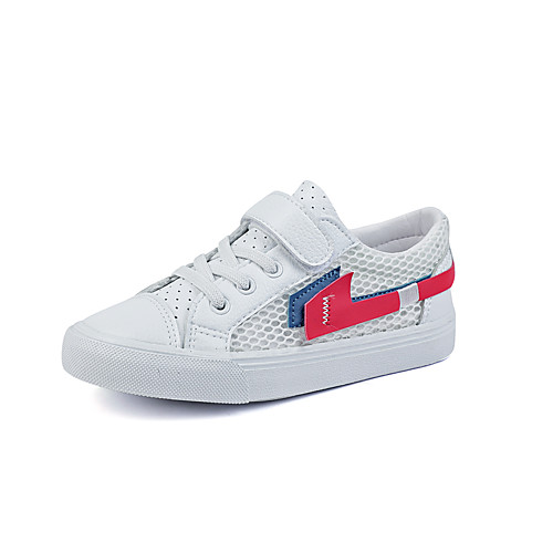 

Мальчики / Девочки Полотно Кеды Удобная обувь Серебряный / Красный Весна / Лето