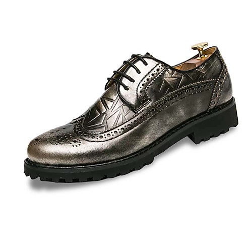 

Муж. Комфортная обувь Полиуретан Осень На каждый день Туфли на шнуровке Нескользкий Контрастных цветов Черный / Желтый / Красный