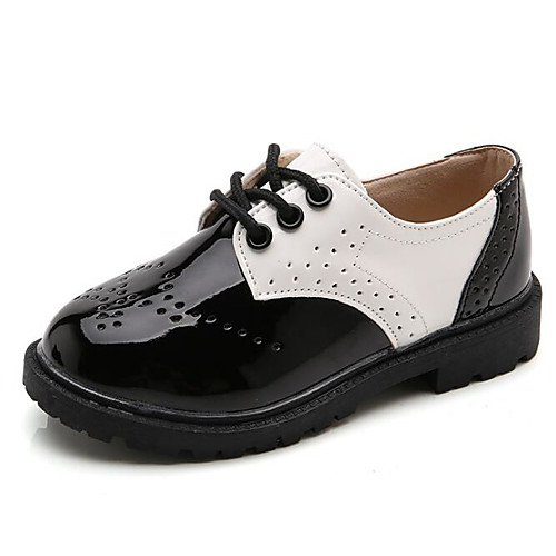 

Boys' Comfort PU Oxfords Black / White Spring
