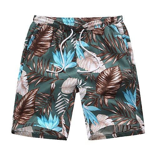 

Men's Exaggerated Shorts Pants - Print / Flower Tropical Leaf, Floral Green US34 / UK34 / EU42 US36 / UK36 / EU44 US38 / UK38 / EU46