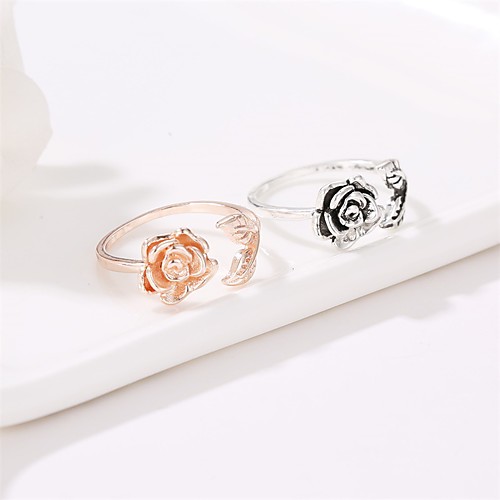 

Women's Ring 1pc Gold Silver Alloy Elegant Holiday European Festival Jewelry