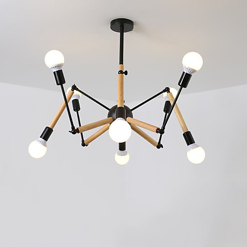 

8-Light Люстры и лампы Окрашенные отделки Металл Регулируется 220-240Вольт
