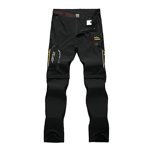 

Men's Convertible Pants / Zip Off Pants Outdoor Windproof Breathable Quick Dry Stretchy Pants / Trousers Bottoms Camping / Hiking Hunting Fishing Dark Grey Army Green Khaki 4XL 6XL S M L