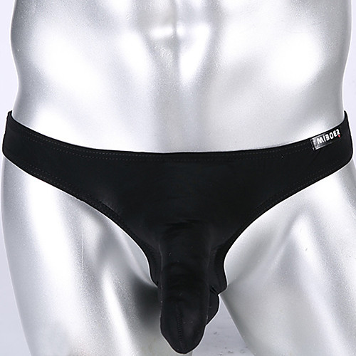 

Men's Basic G-string Underwear - Normal Low Waist Black Light Blue White M L XL