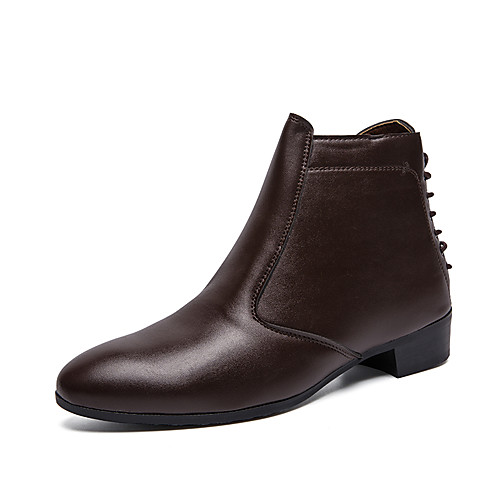 

Муж. Fashion Boots Искусственная кожа Весна лето На каждый день Ботинки Дышащий Сапоги до середины икры Черный / Коричневый / С кисточками / Для вечеринки / ужина