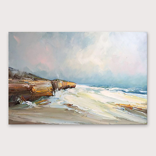 

Oil Painting Hand Painted - Abstract Modern Stretched Canvas