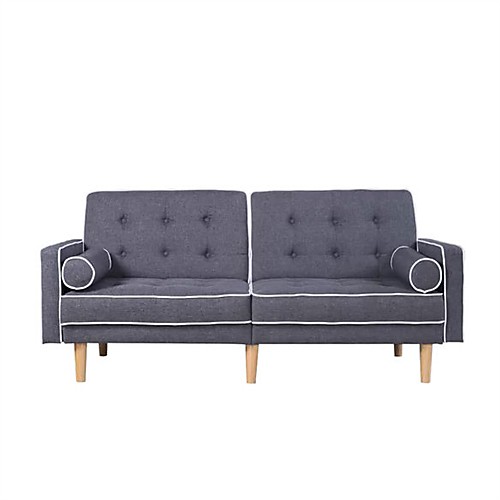 

темно-серый льняной диван-кровать середина века современная классика
