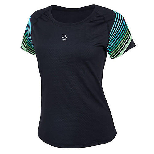 

Vansydical Women's Running T-Shirt 1 pc Exercise & Fitness Quick Dry Sportswear Top Short Sleeve Activewear High Elasticity